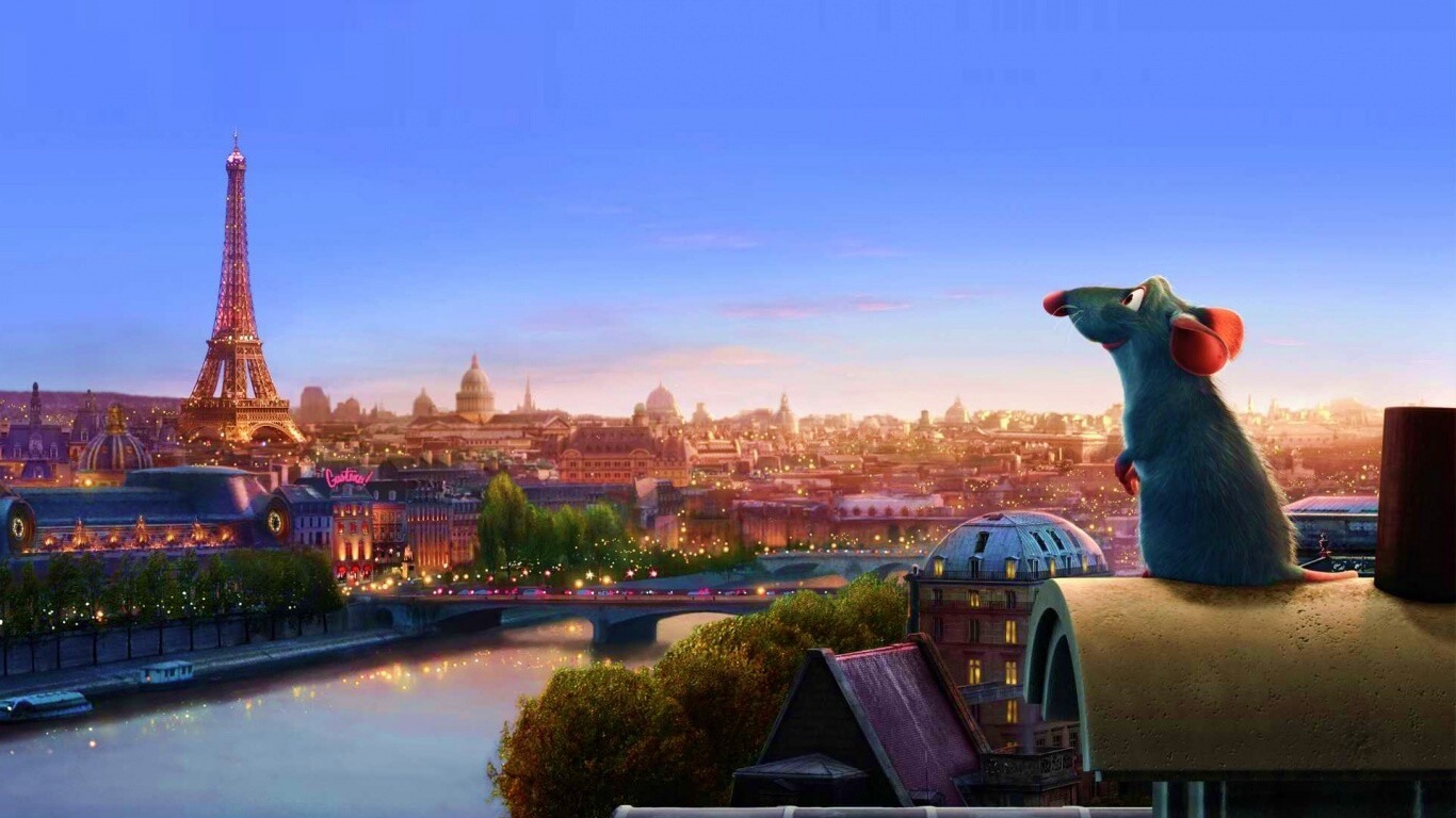 Париж в Рататуе обои