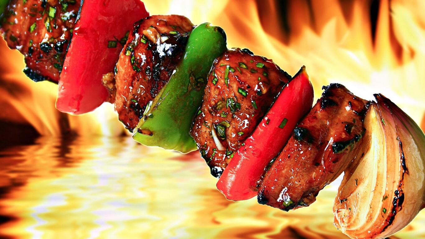 Сочный шашлычок обои
