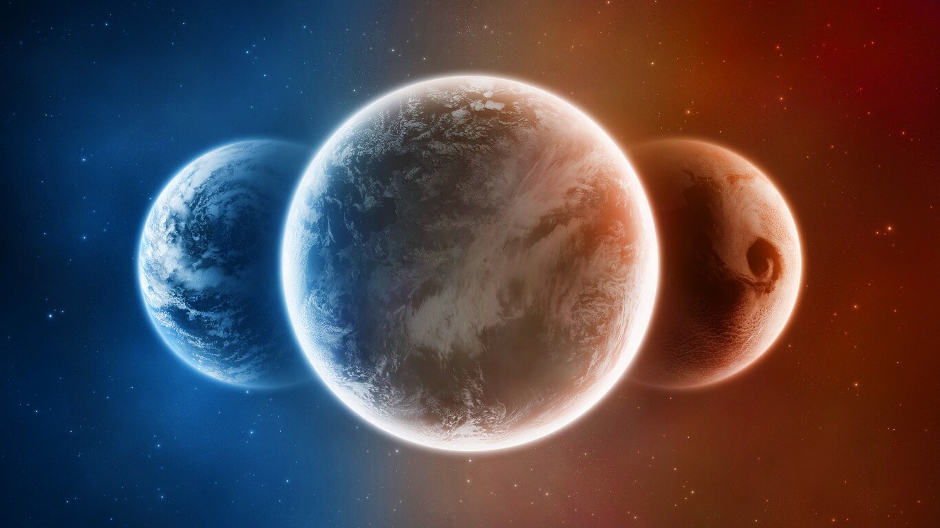 Три планеты обои