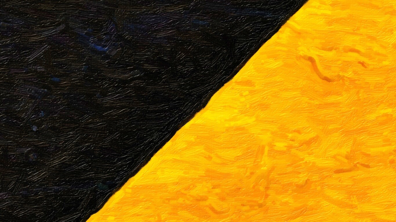 Черное и желтое обои