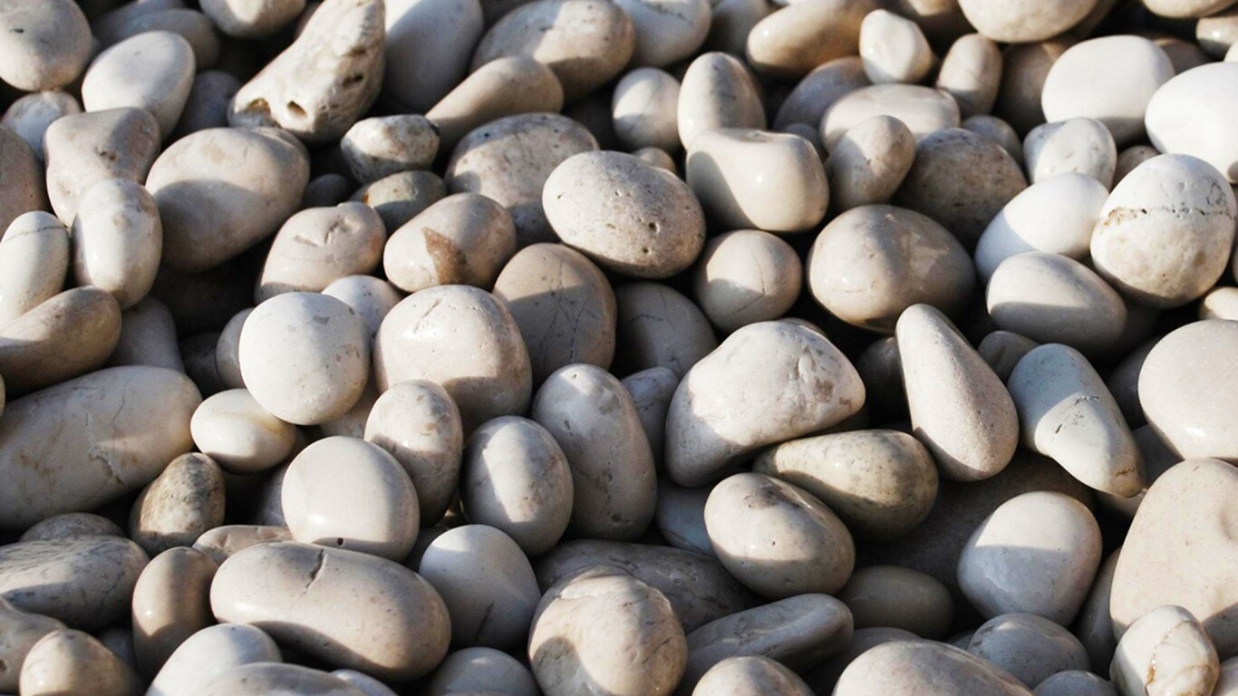 Белая галька обои