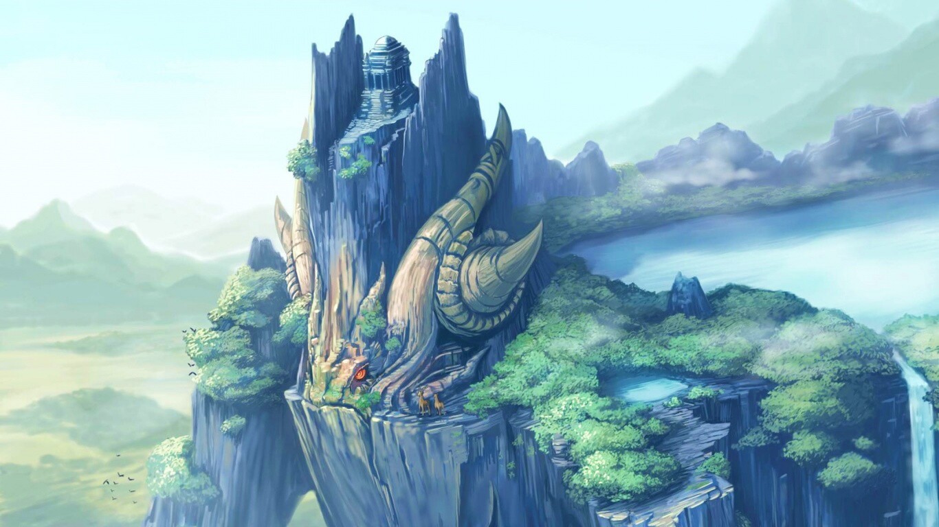 Храм на живой скале обои