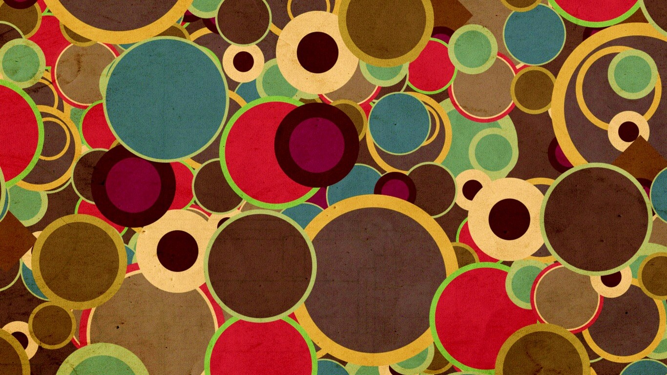 Цветные круги обои