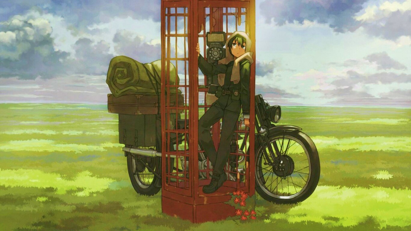 Парень в телефонной будке обои