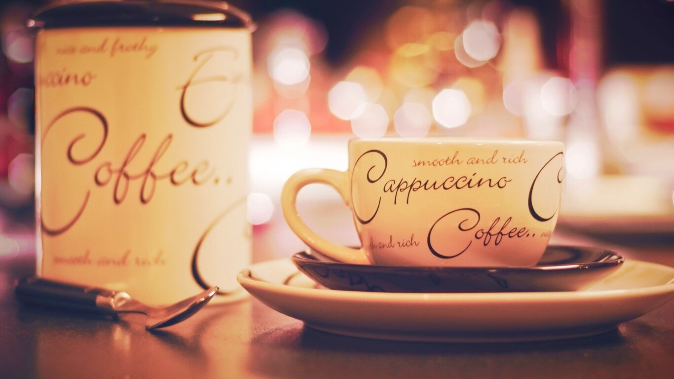 Чашечка капучино обои