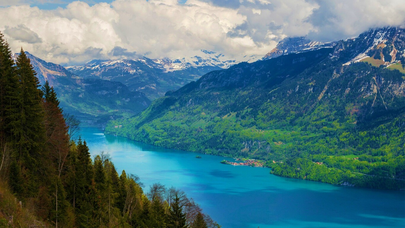 Горная река обои