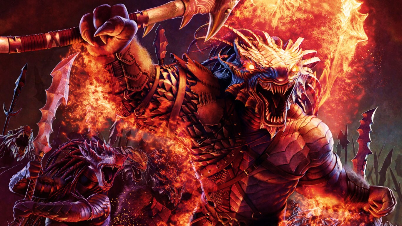 Dragonborn Barbarian обои