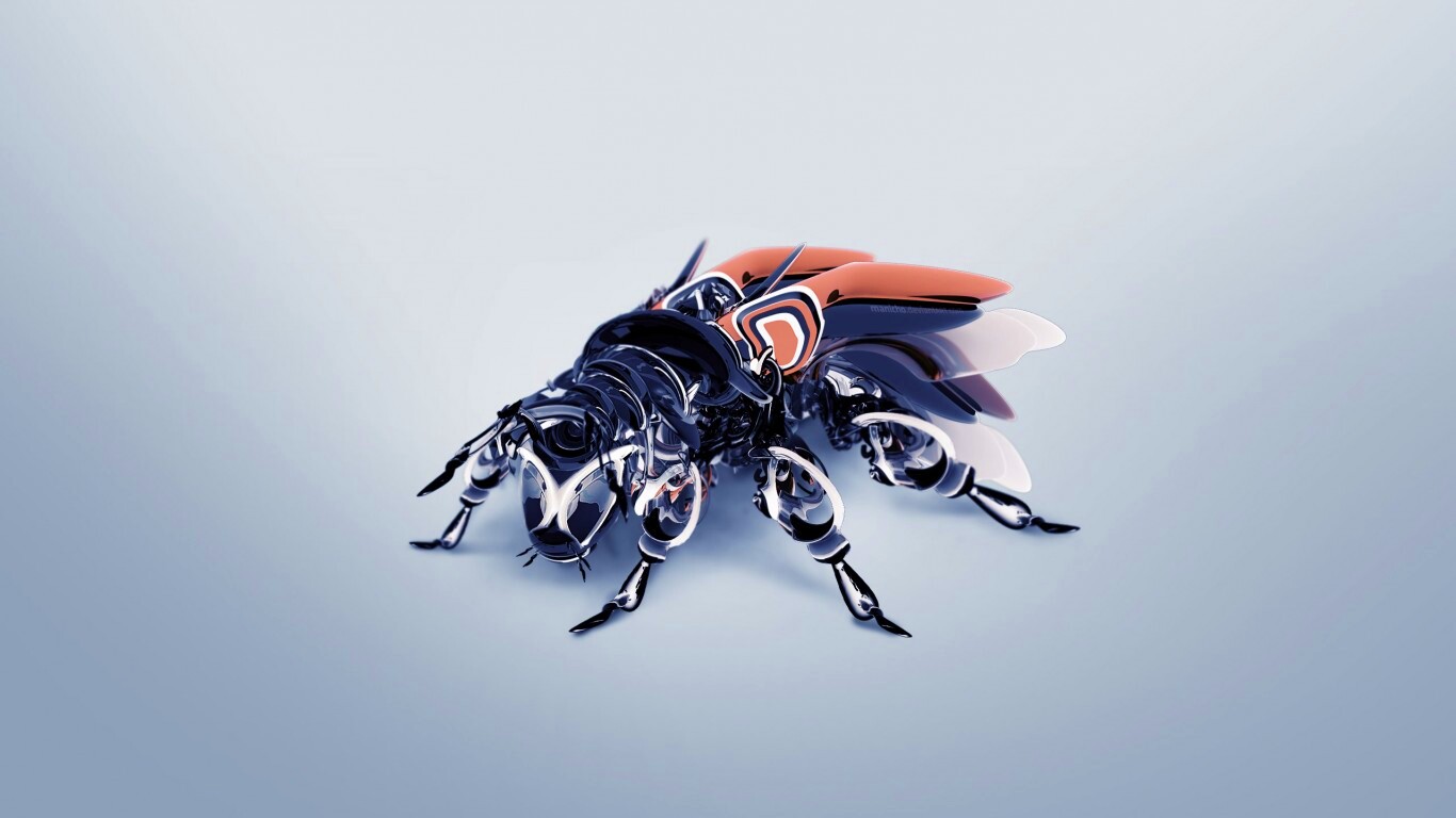 Кибер муха обои