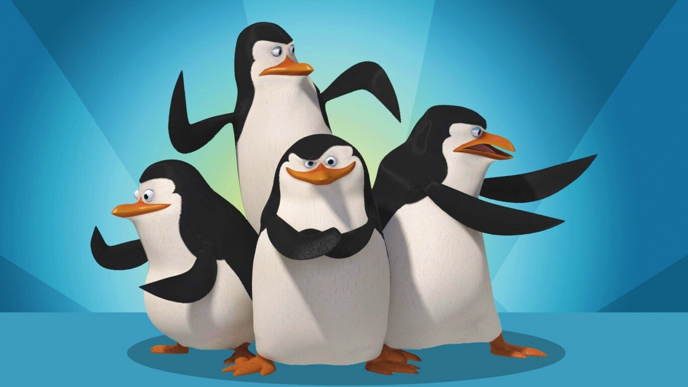 Мадагаскарские пингвины обои