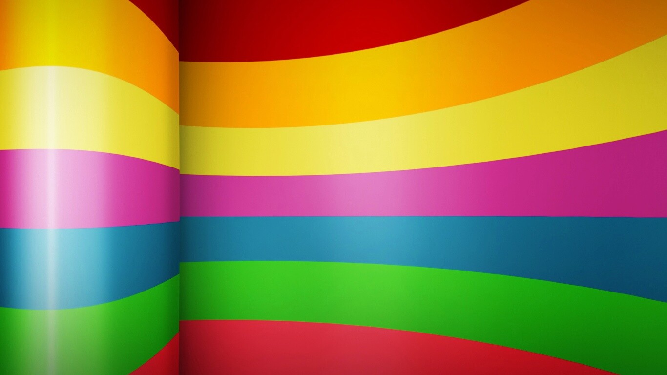 Радужные полосы обои