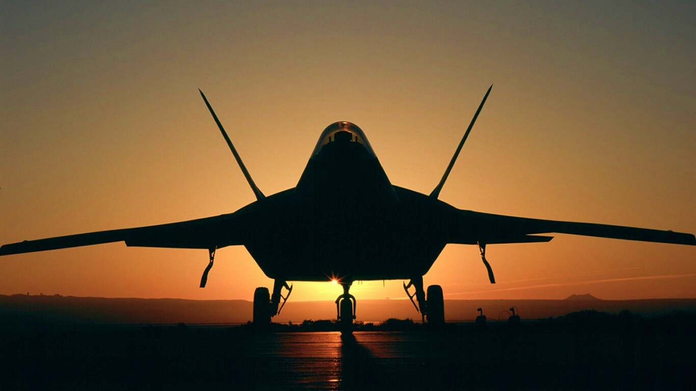 Истребитель F22 обои