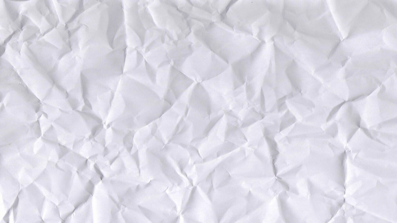 Мятый лист белой бумаги A4 обои