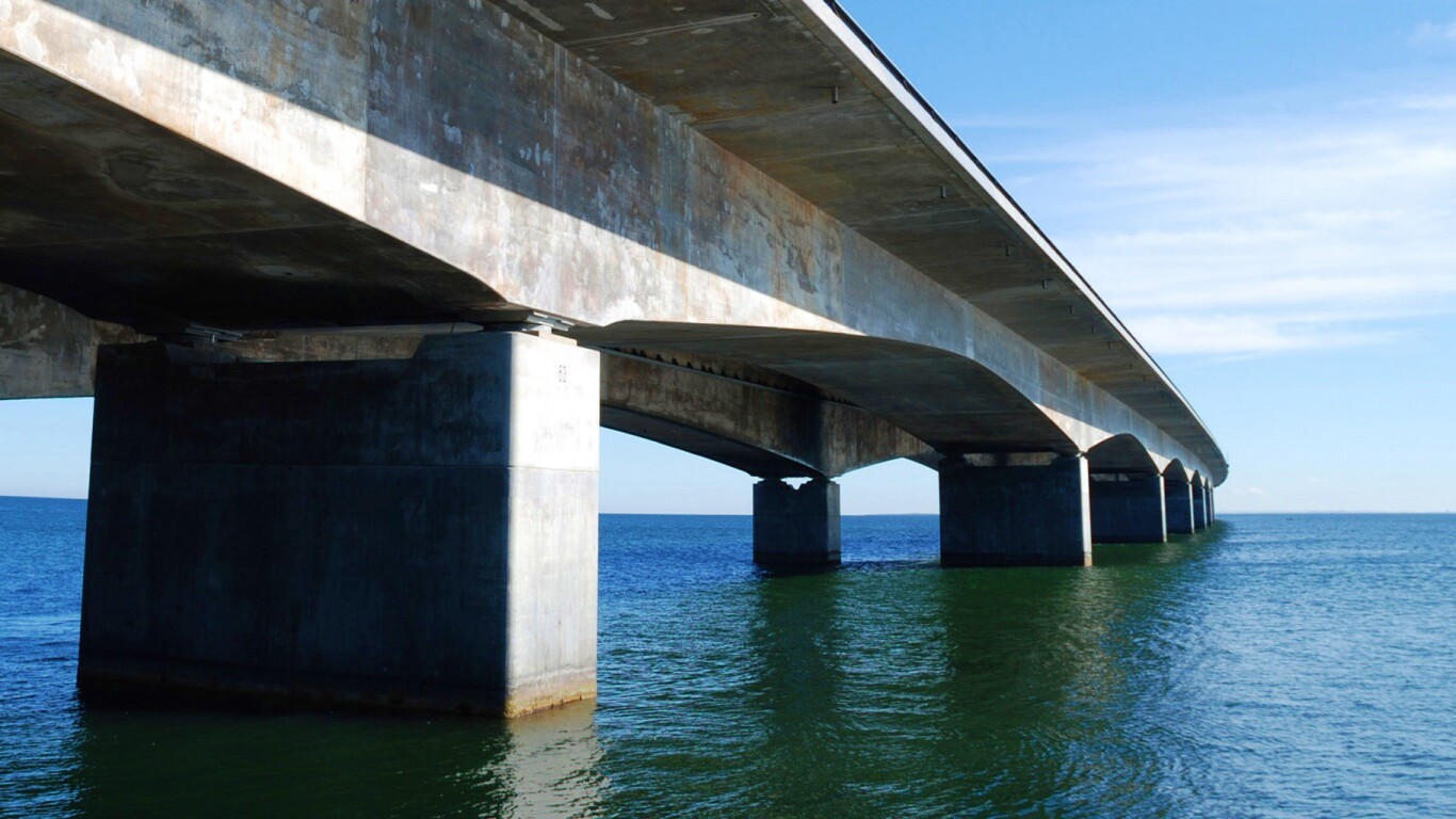 Опоры моста обои