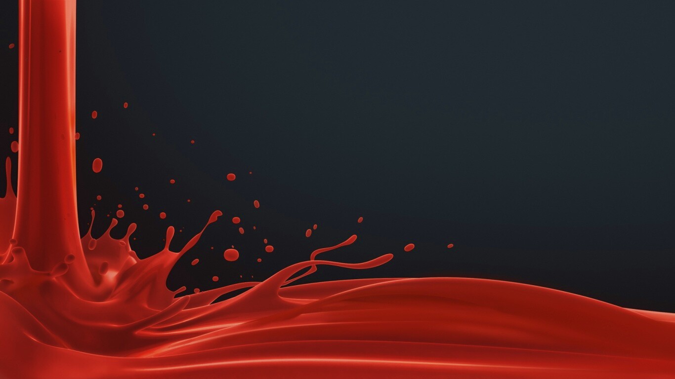Красный всплеск обои