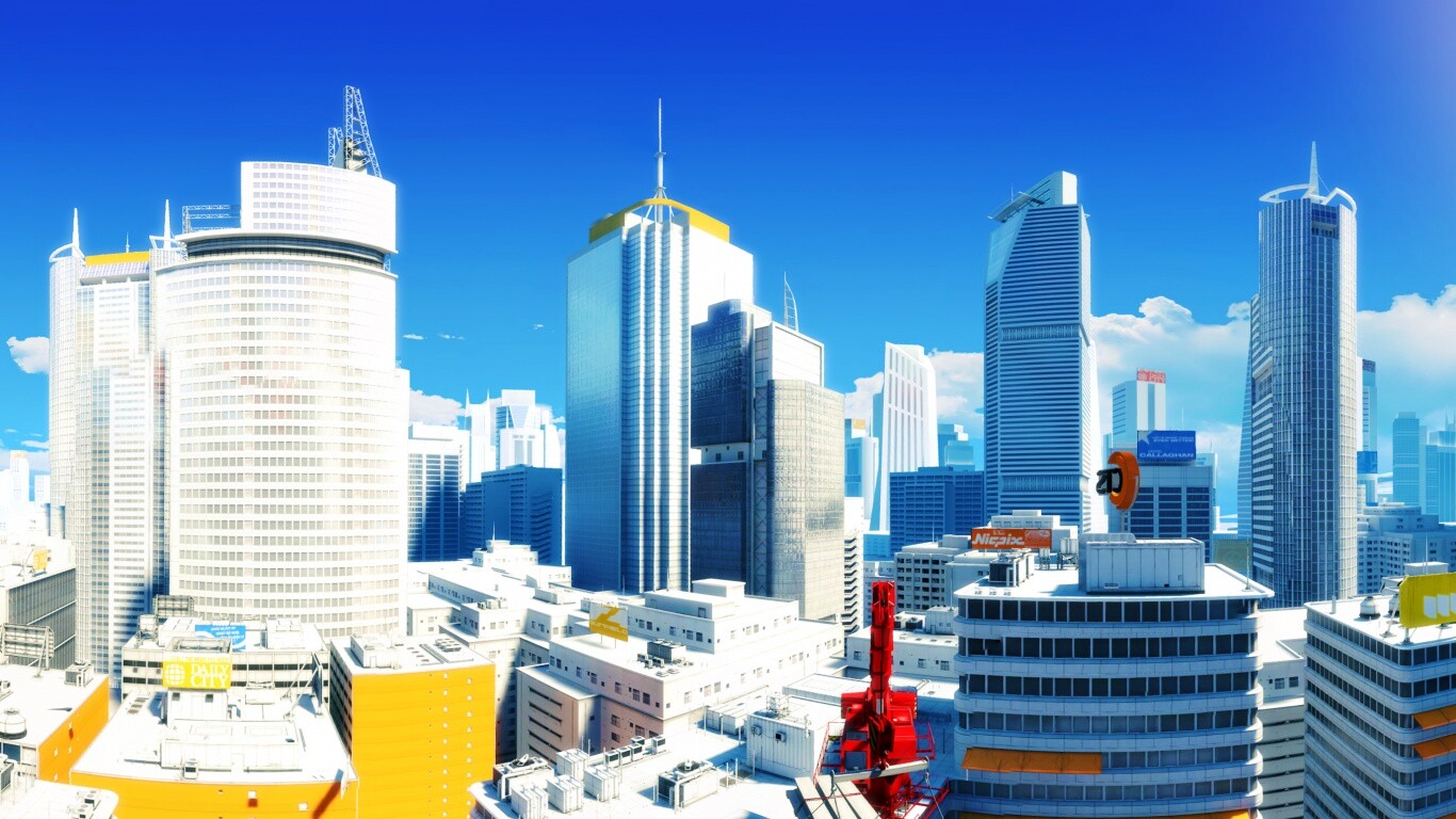Город Mirrors Edge обои