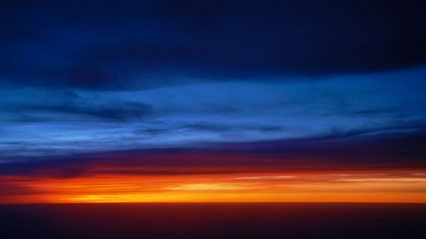 Закатное небо обои