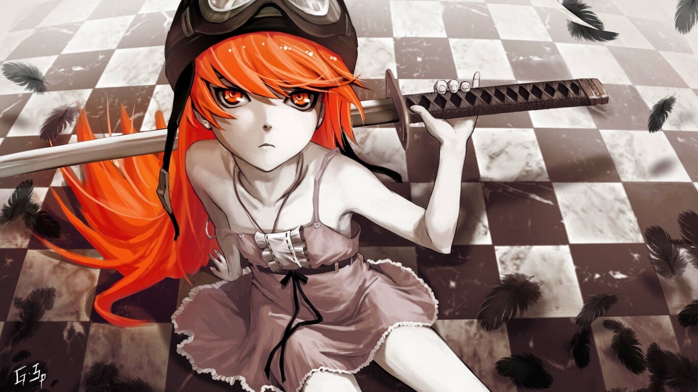 Полувампир из Bakemonogatari обои