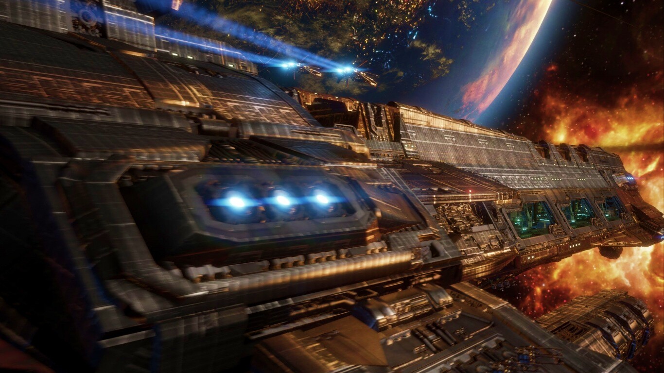 Космический корабль обои