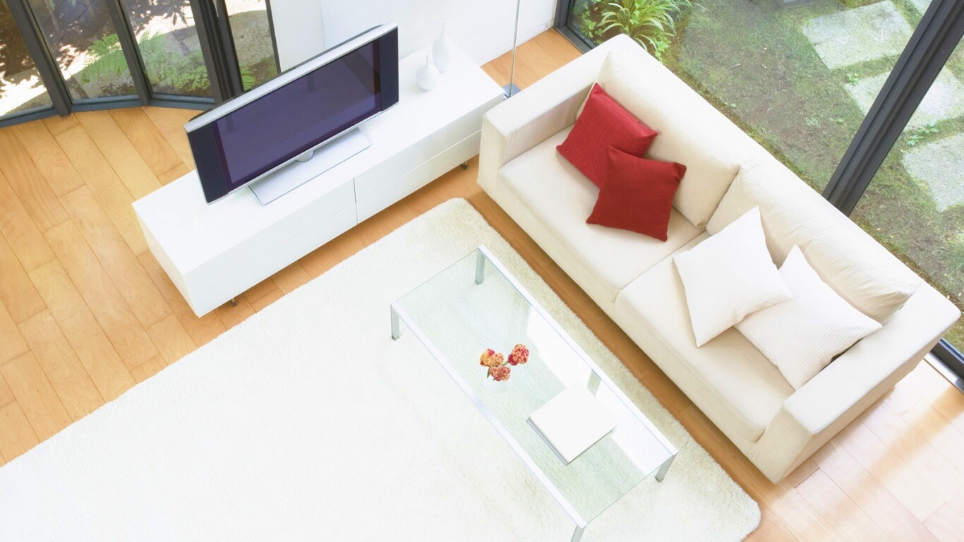 Комната сверху обои