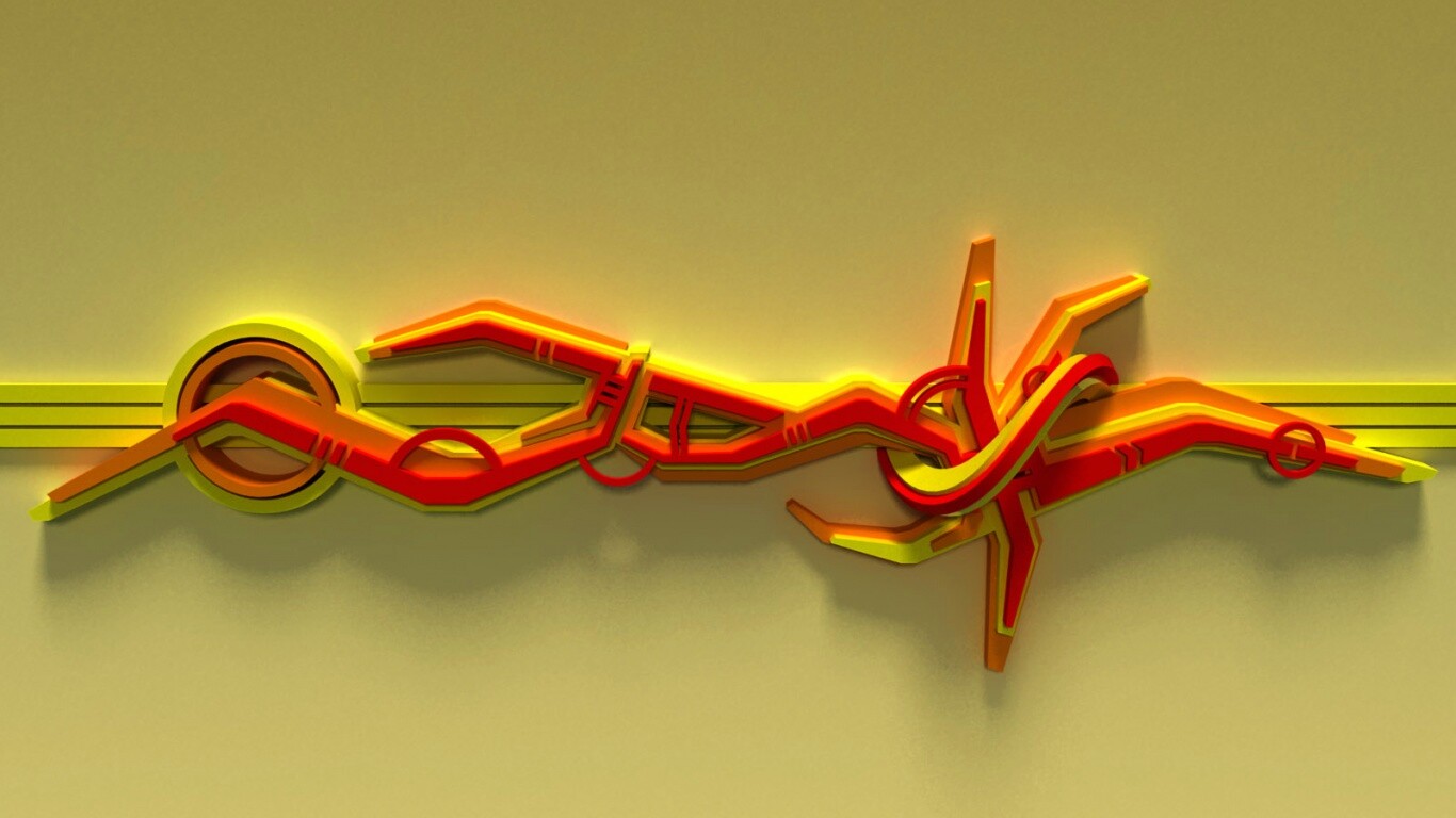 3D Граффити обои