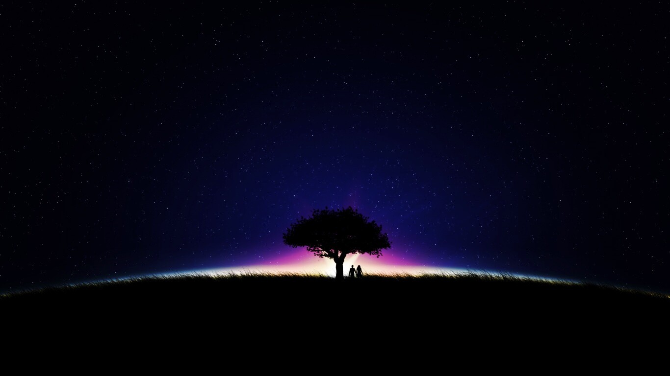 Звёздная ночь обои