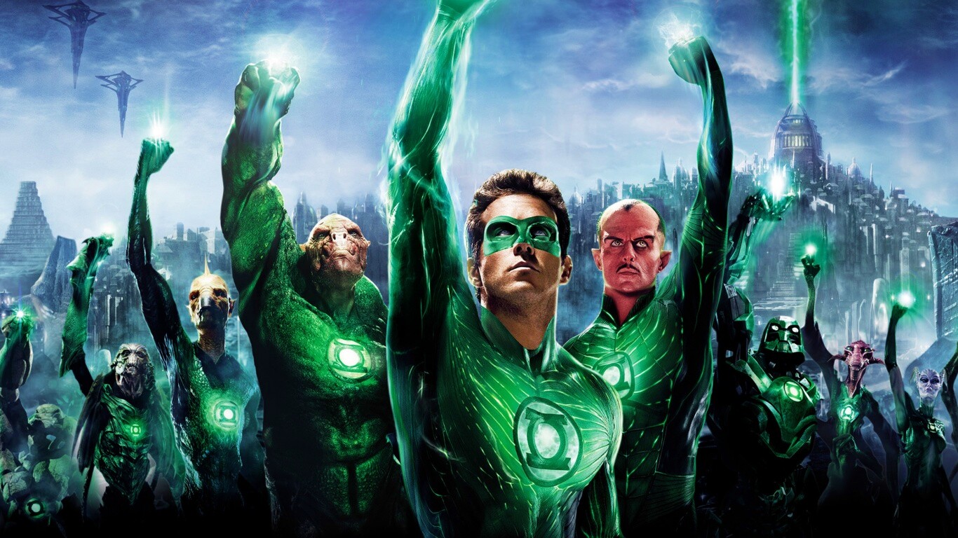 Зеленый фонарь обои