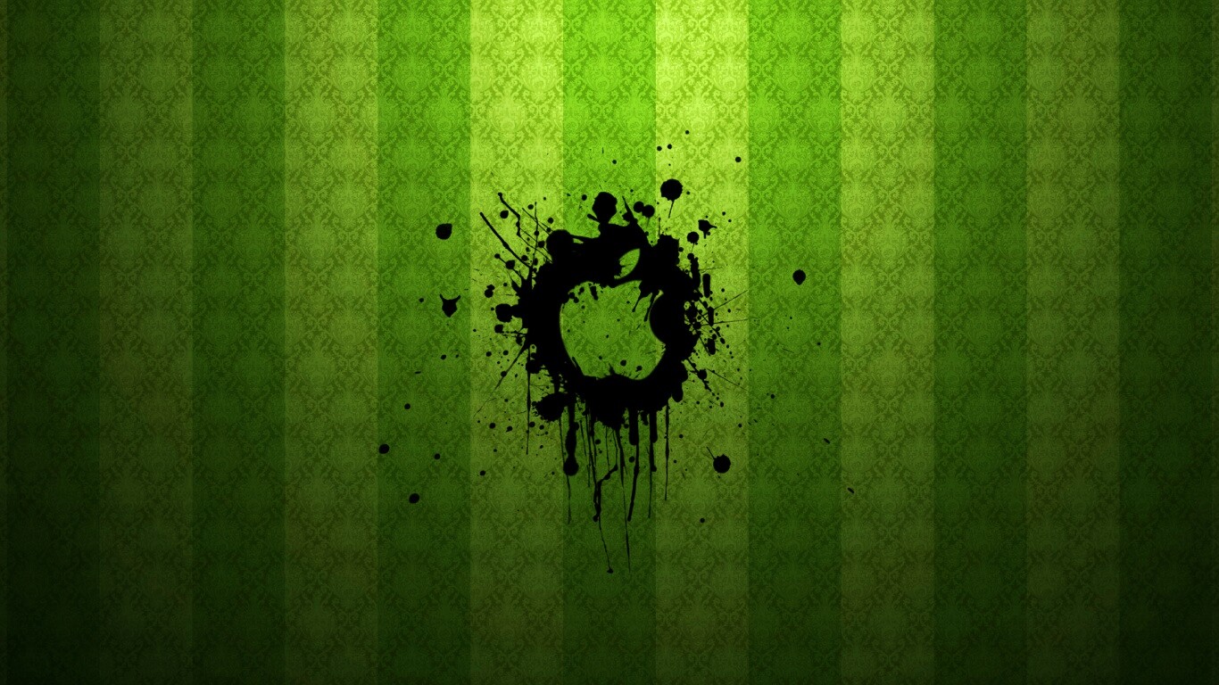 Логотип Apple на обоях обои