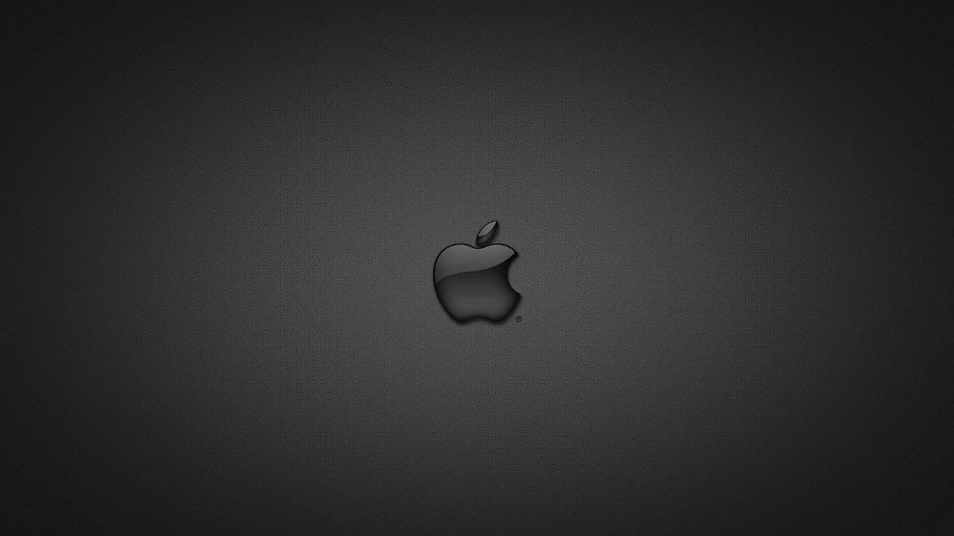 Логотип apple в стекле обои