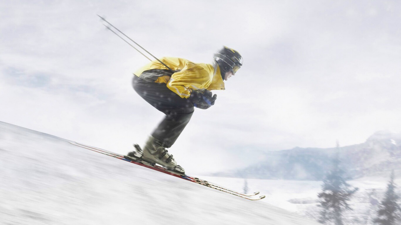 Горнолыжник обои