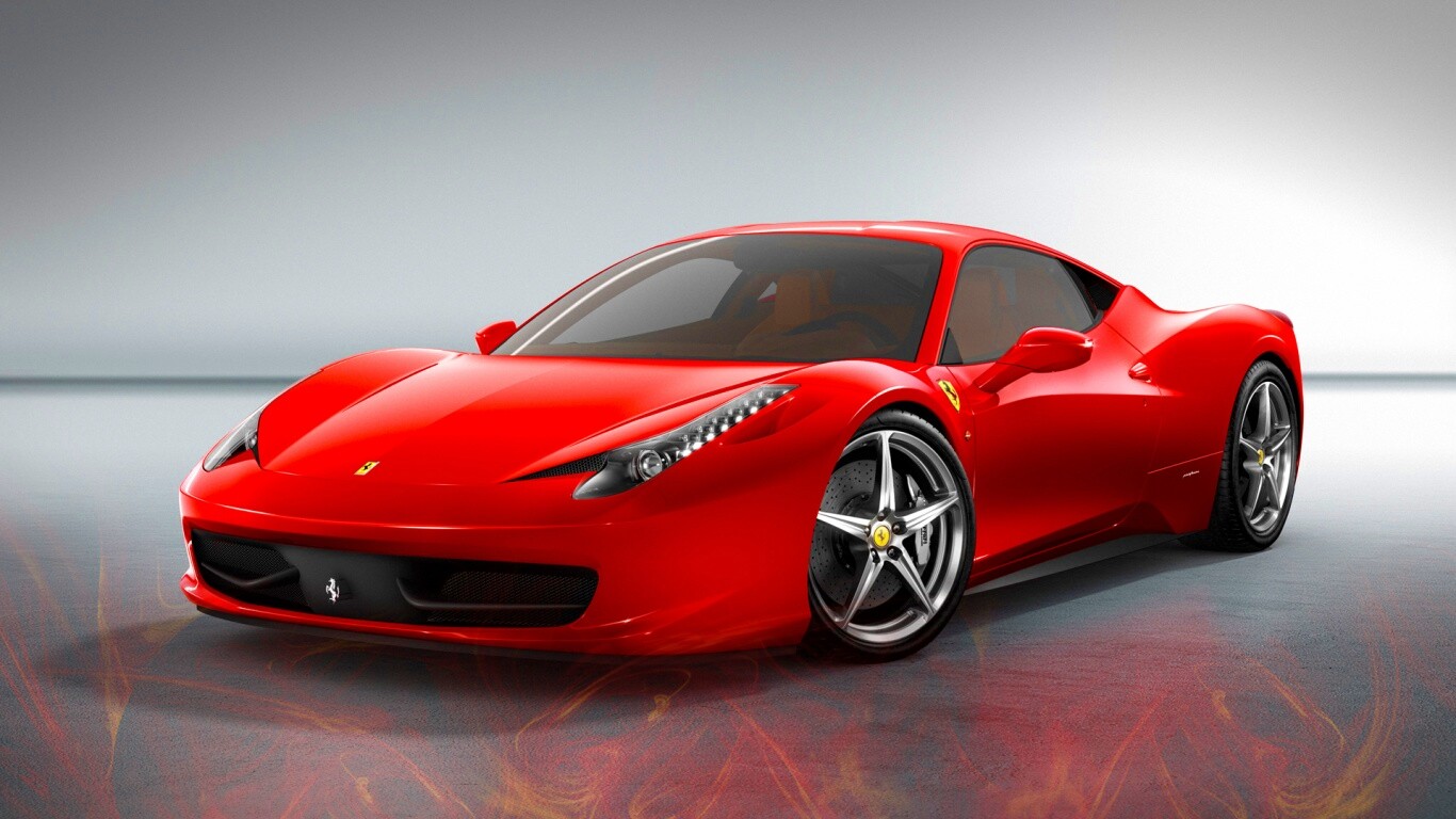 Огненный феррари обои