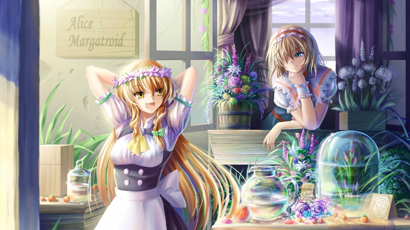 Анимешное утро обои