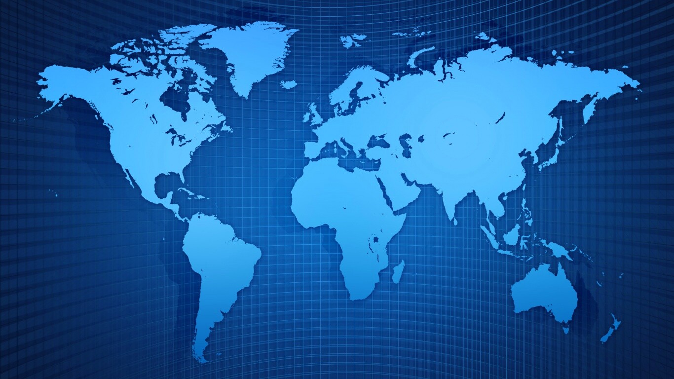 Цифровая карта мира обои