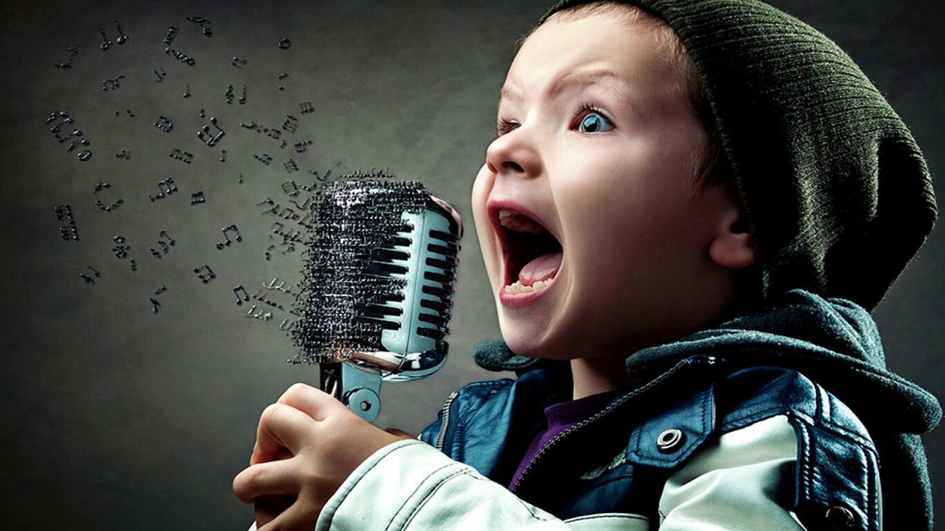 Экспрессивный певец обои