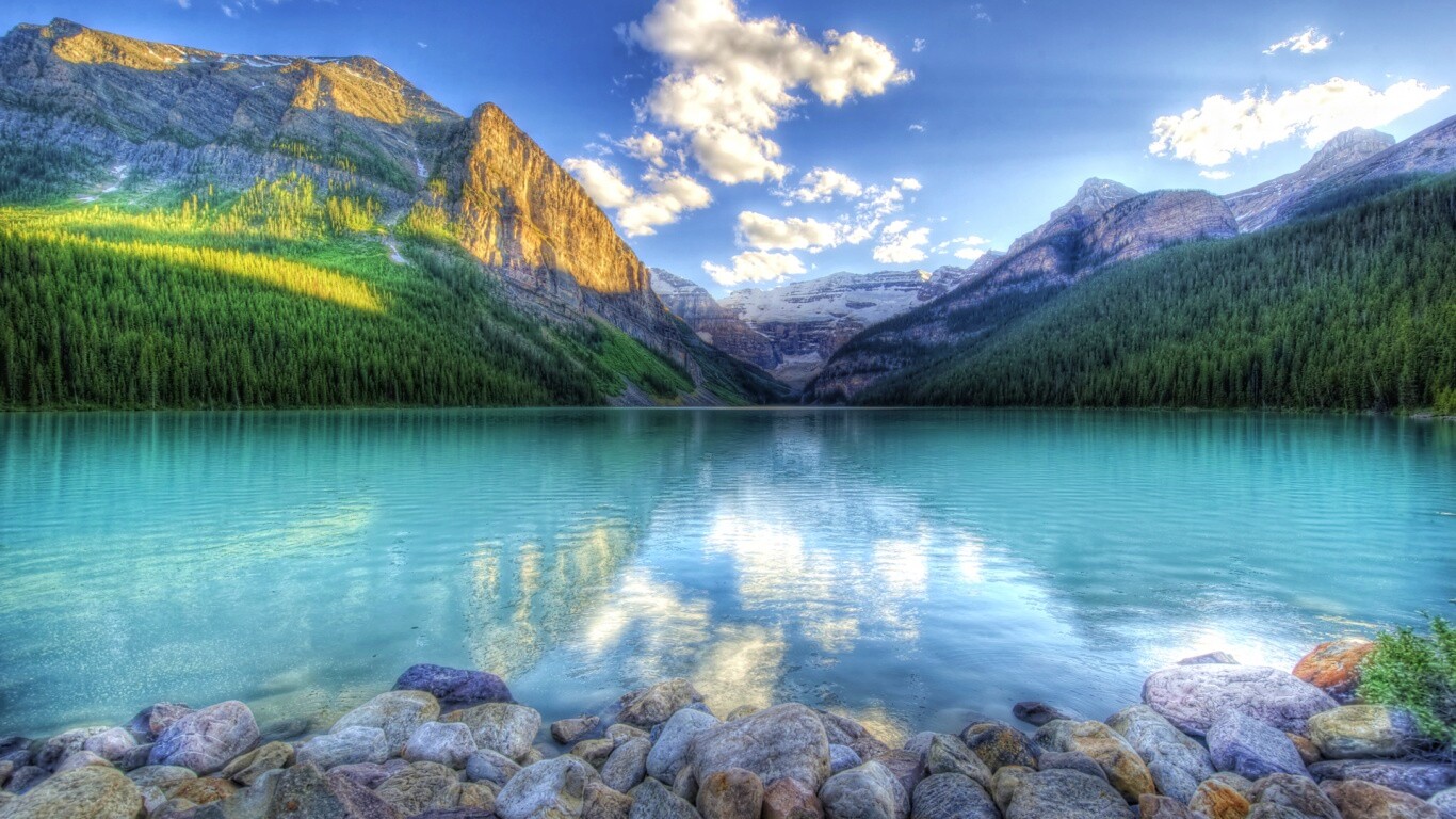 Горное озеро обои