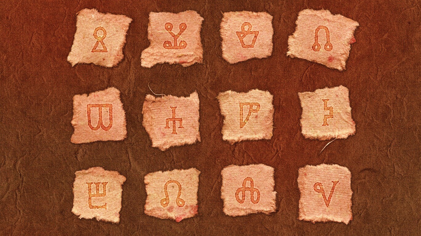 Бумажные символы обои