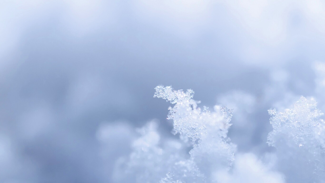 Макро фото снега обои