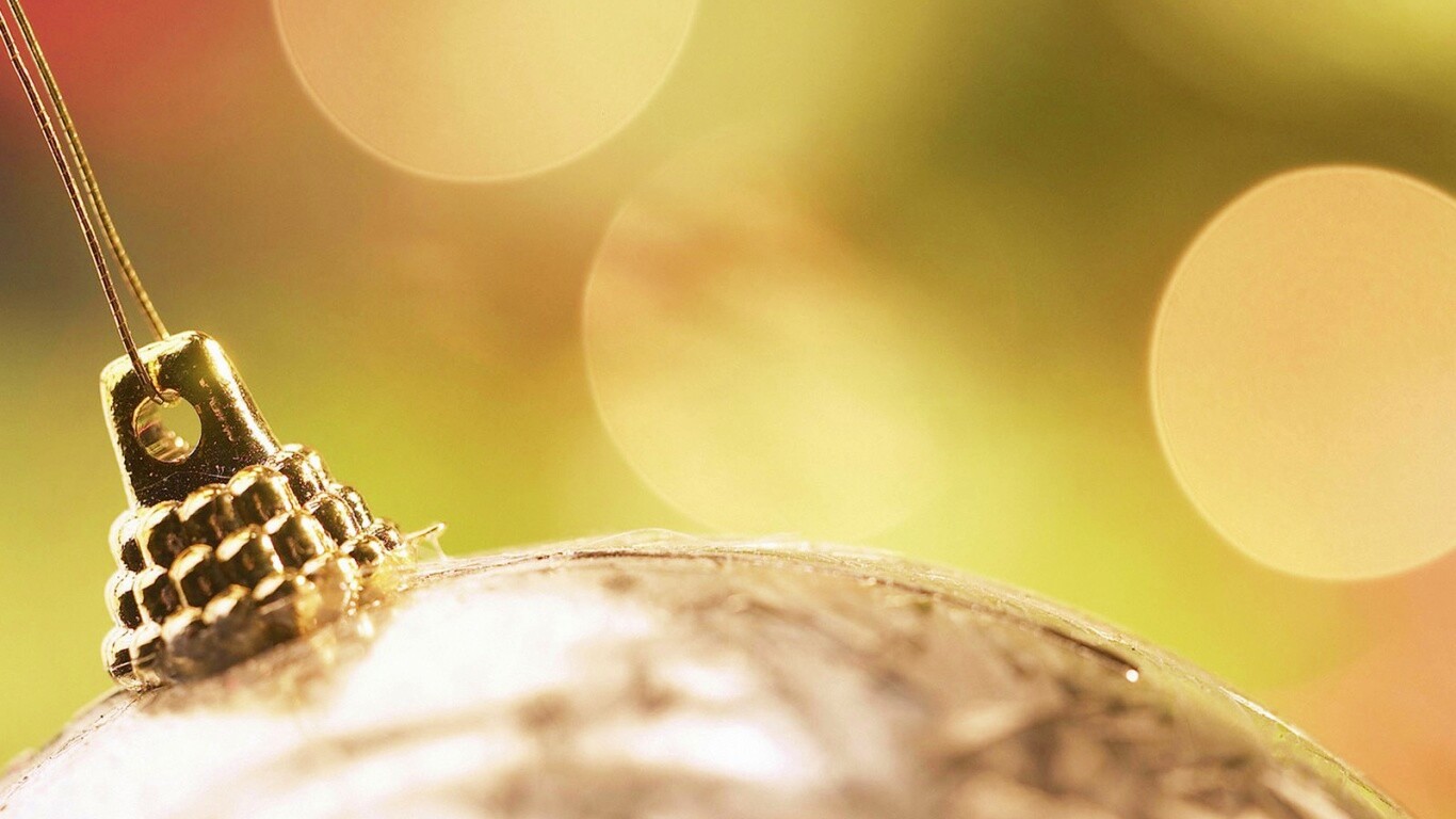 Новогоднее украшение обои