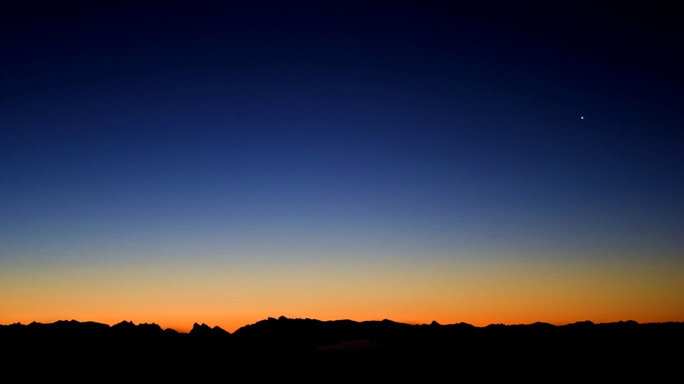 Сказочный закат обои