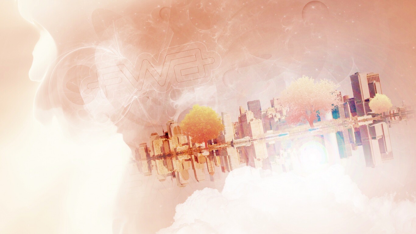 Абстрактный город обои