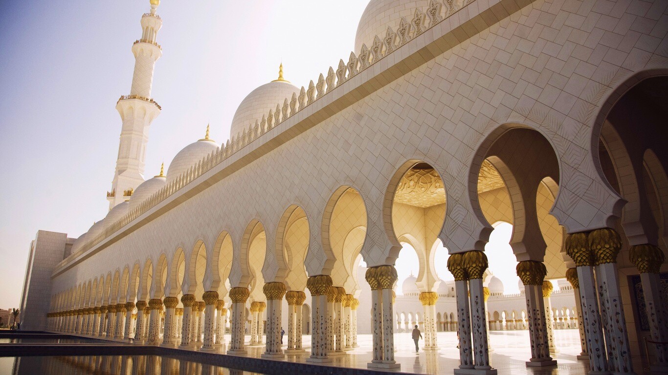 Мечеть шейха в Абу-Даби обои