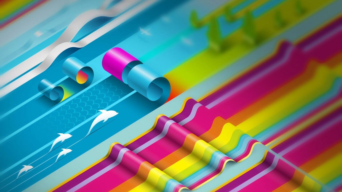 Аппликация из цветной бумаги обои