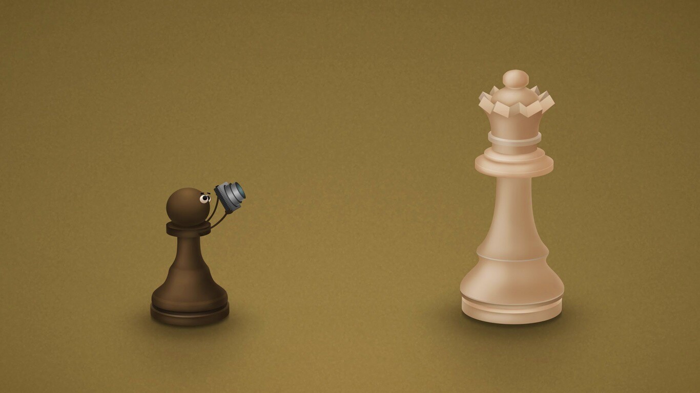 Пешка фотографирует короля обои