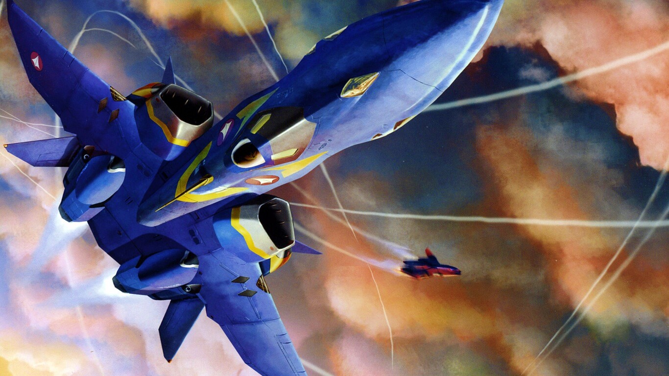 Фантастический самолёт делает бочку обои