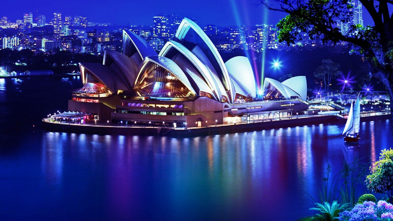 Здание оперного театра в Сиднее обои