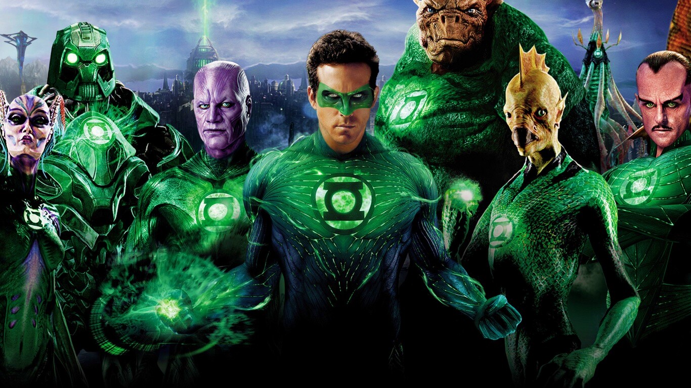 Зелёные фонари обои