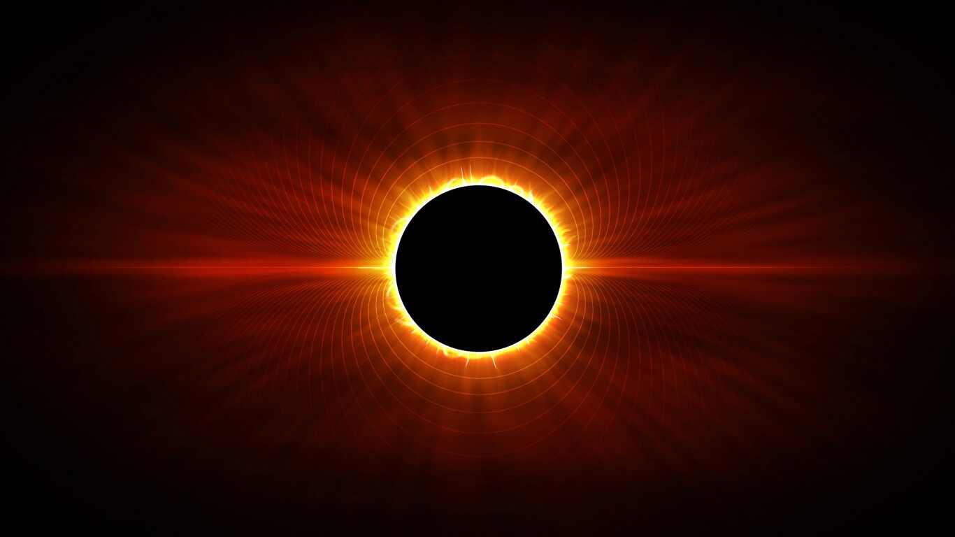 Солнецное затмение обои