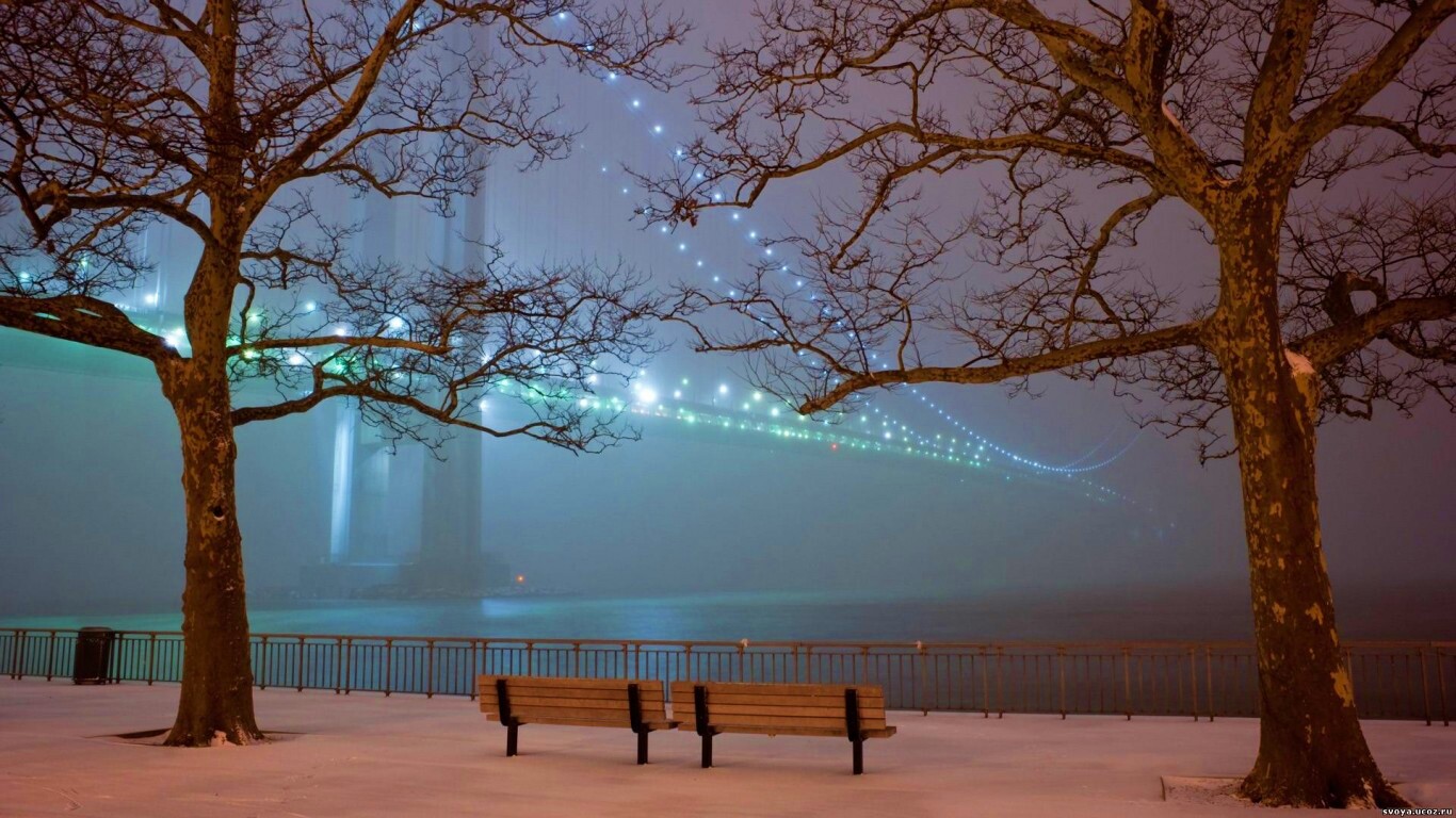 Вечер в Нью-Йорке обои