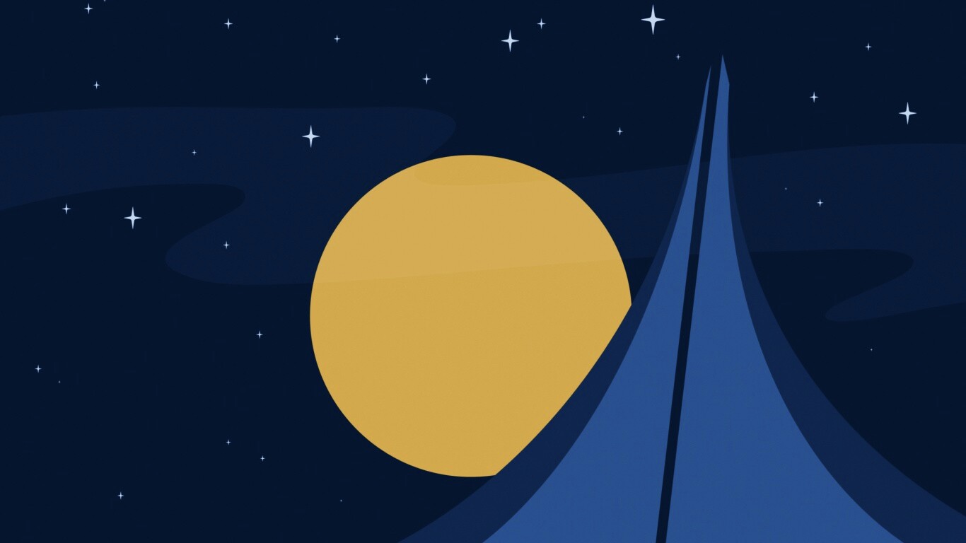 Полная луна обои