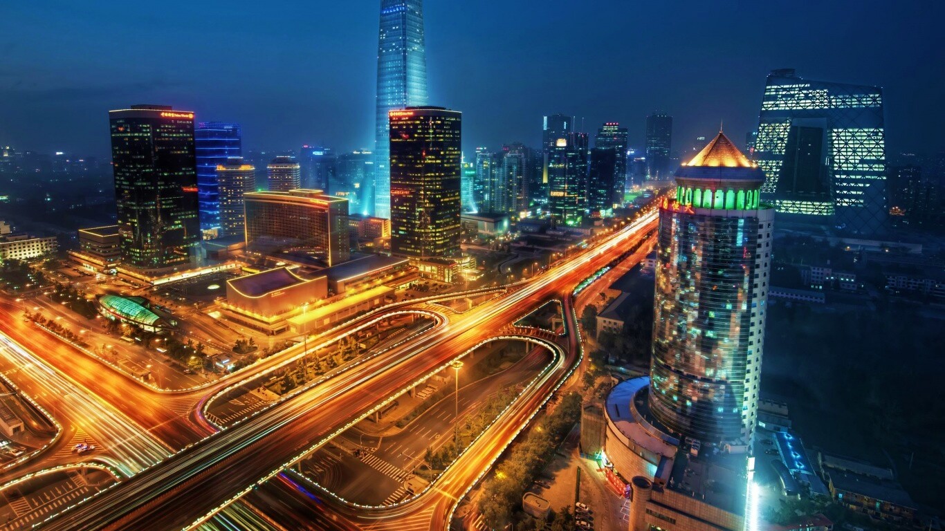 Городская развязка обои