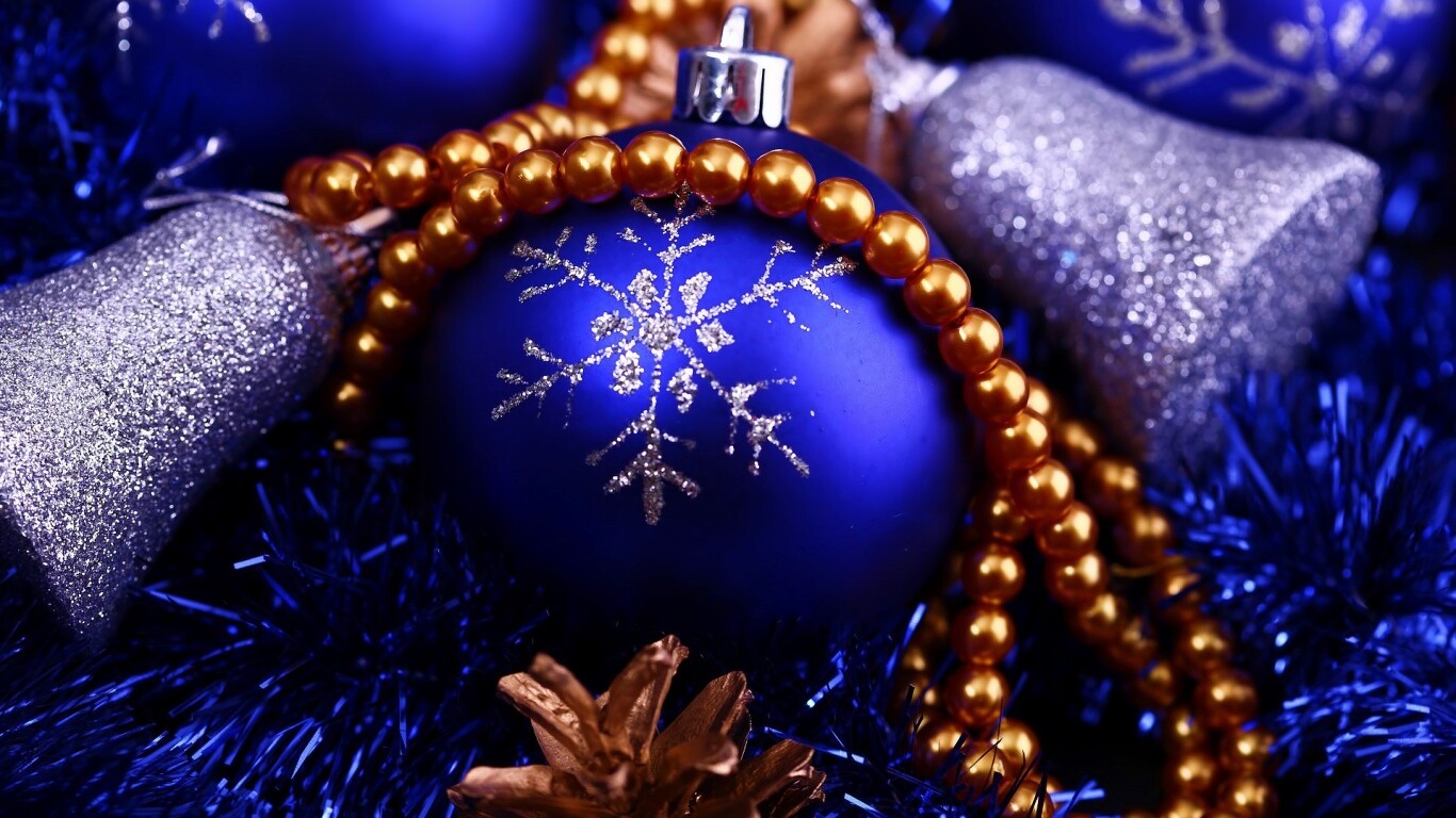 Новогодние украшения для елки обои